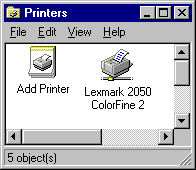 Printers Folder